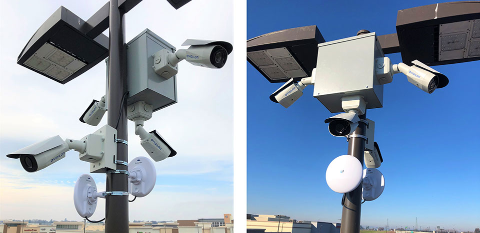 Avigilon Camera Cluster for a Texas commercial facility, installed and serviced by Kingsedco