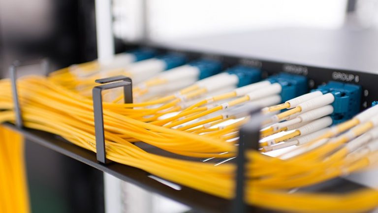 Fiber Optic Cable Installation for a Texas commercial facility, installed and serviced by Kingsedco