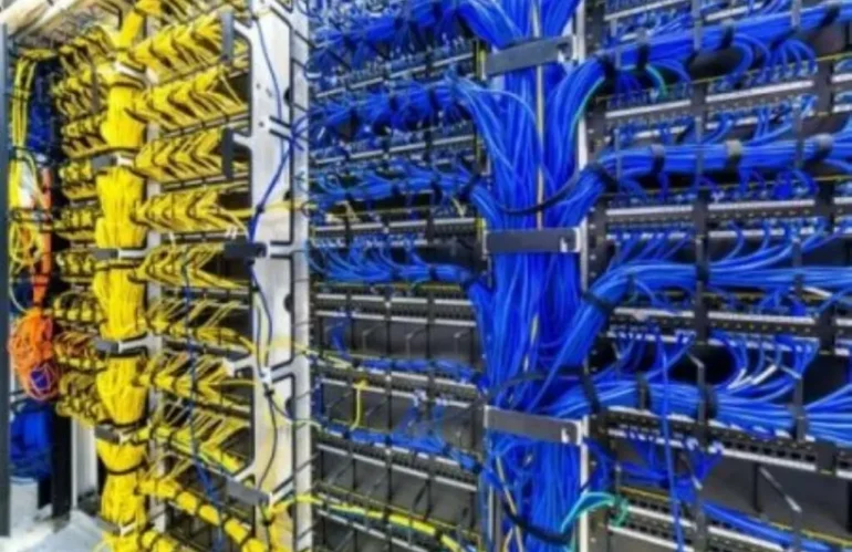 Network Surveys Passive Cabling for a Texas commercial facility, installed and serviced by Kingsedco