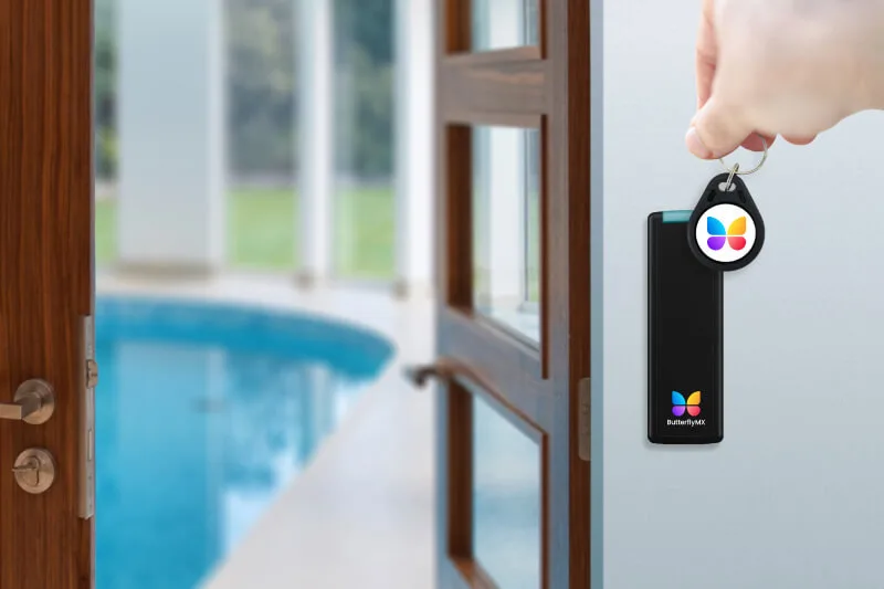 Butterflymx Access Control System Reader — commercial security installed by Kingsedco in Texas