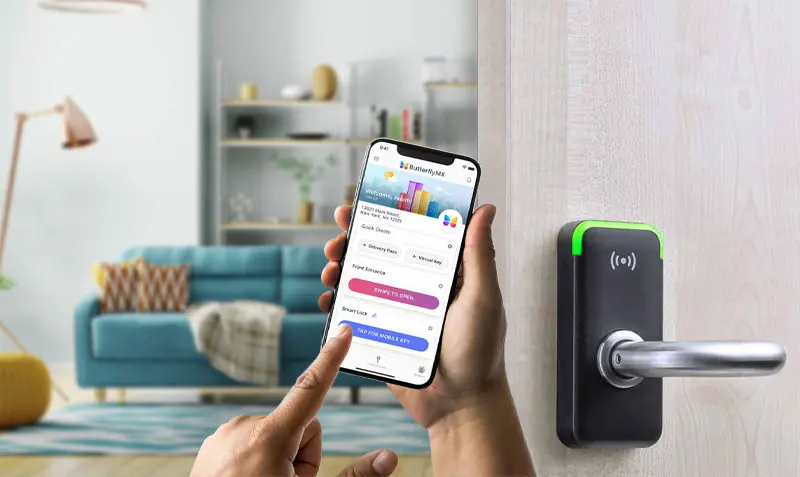 Smart Locks Integration Butterflymx Jpg for a Texas commercial facility, installed and serviced by Kingsedco