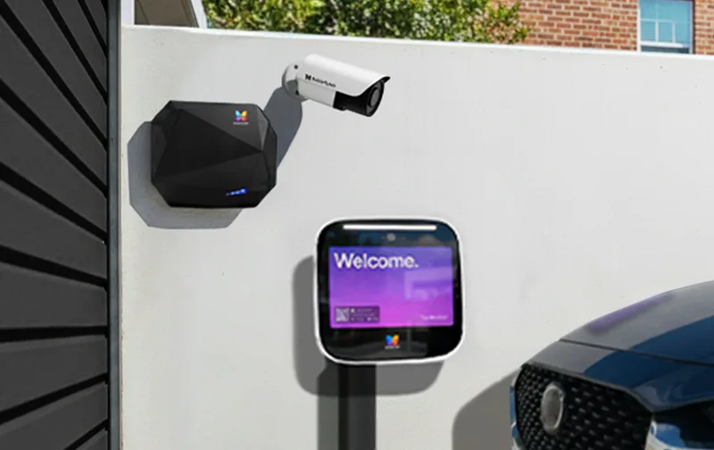 Vehicle Access Control Garage Entry Butterflymx Mobile for a Texas commercial facility, installed and serviced by Kingsedco