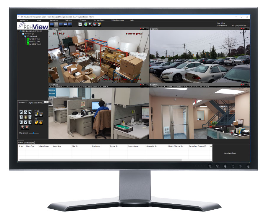 RBH View Monitor for a Texas commercial facility, installed and serviced by Kingsedco